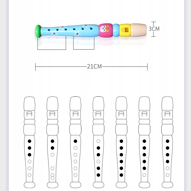 flet instrument muzyczny dla dzieci edukacyjna Marka Sevi