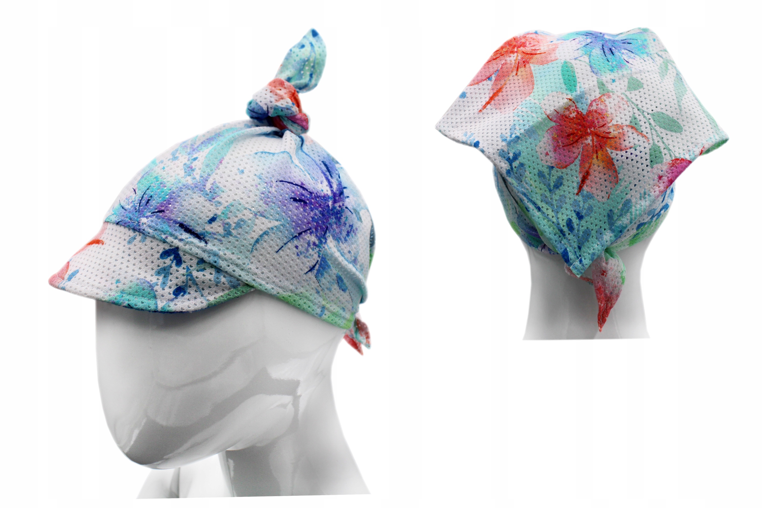 

Chusteczka Na Głowę Lato Z Daszkiem czapka bawełna