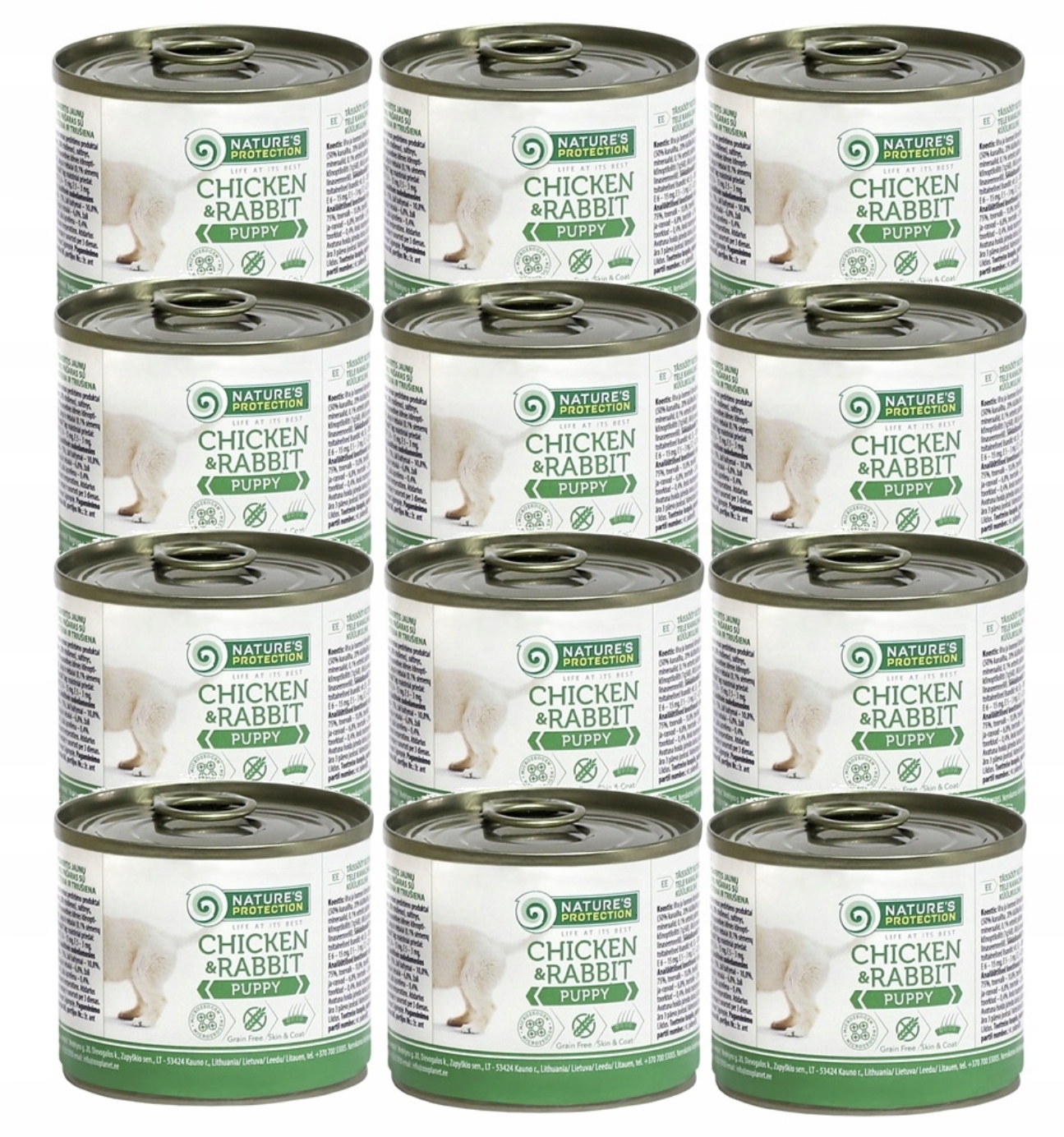 Levně Nature's Protection Puppy Kuře&Králík 12 x 200 g