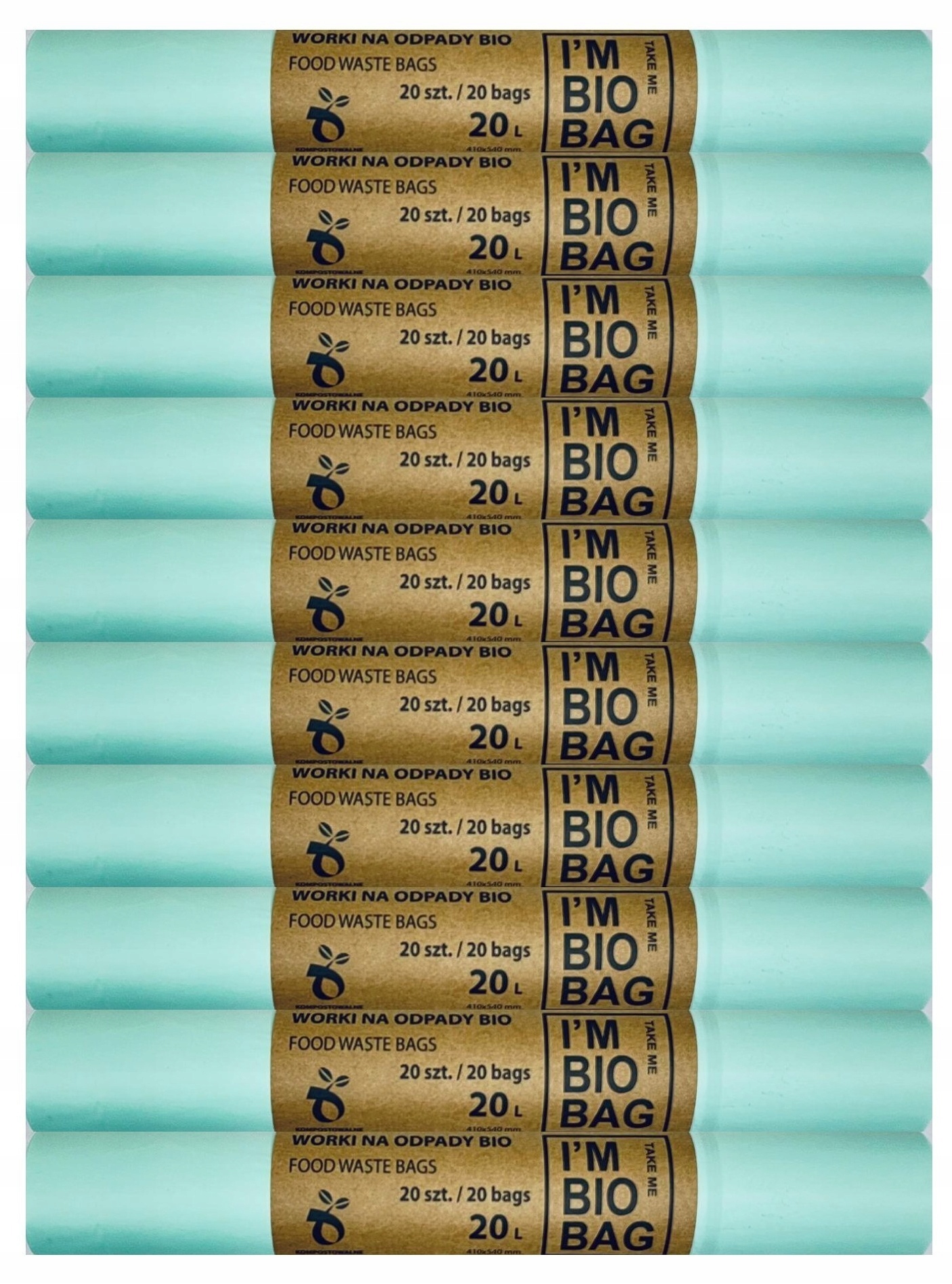 

Worki Biodegradowalne Kompostowalne 20L Bio 200szt