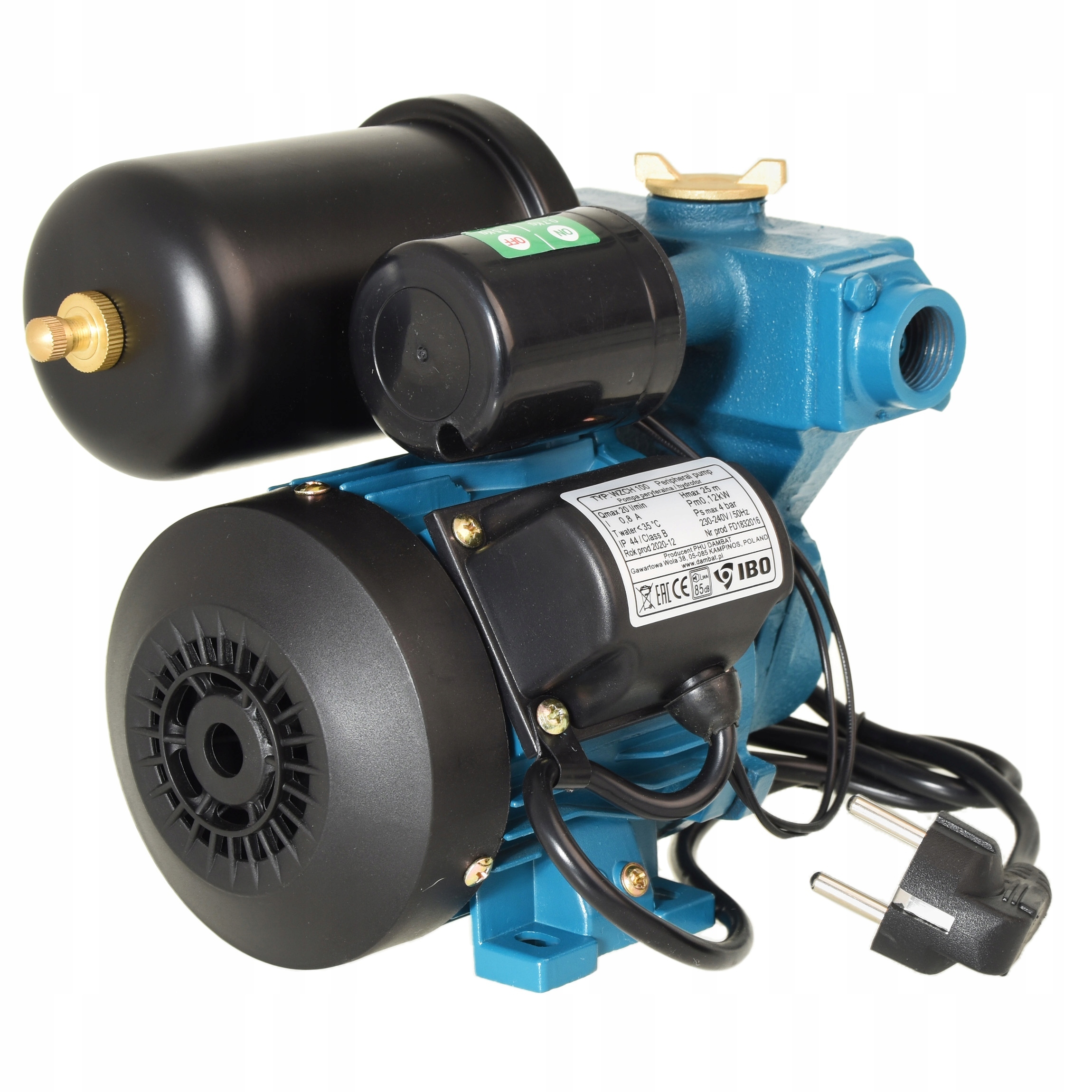 100-STUPŇOVÁ Pumpa S Integrovaným Hydroforom 1 L Ibo