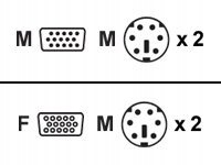 Aten | KVM Cable, 1.8M PS/2 | 2L-1001P Aten