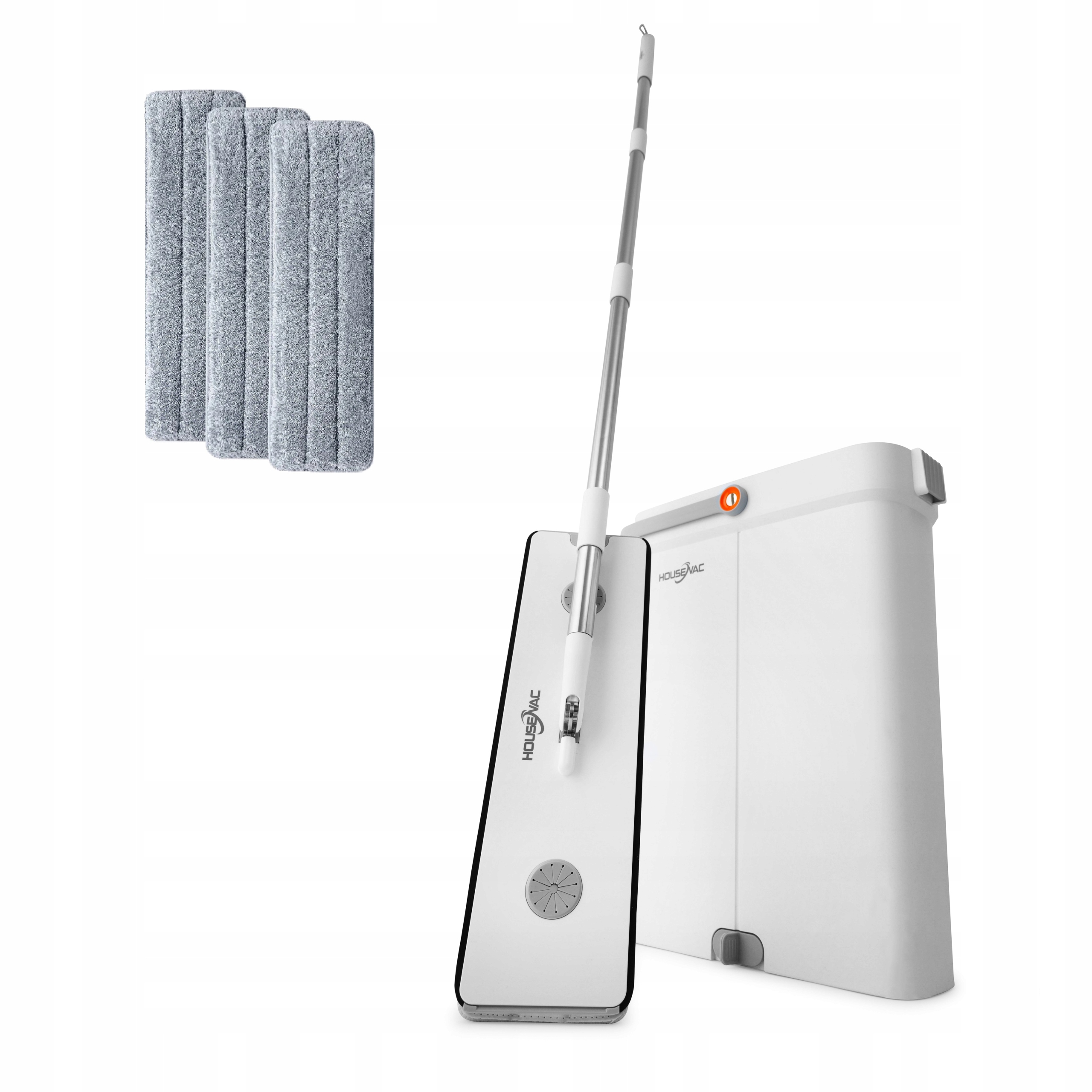 Levně Mop plochý 40cm HouseVac dvě oddělené komory 3 x mikrovlákno extra Slim