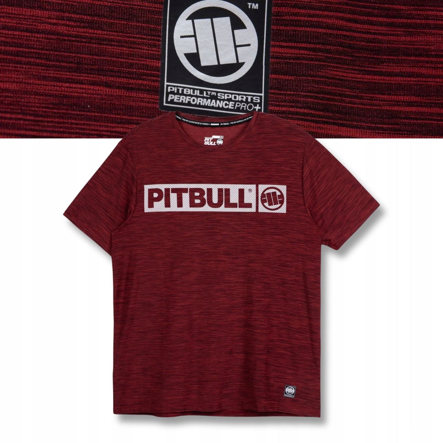 Męska Koszulka techniczna Pitbull Casual Sport Hilltop Sportowa