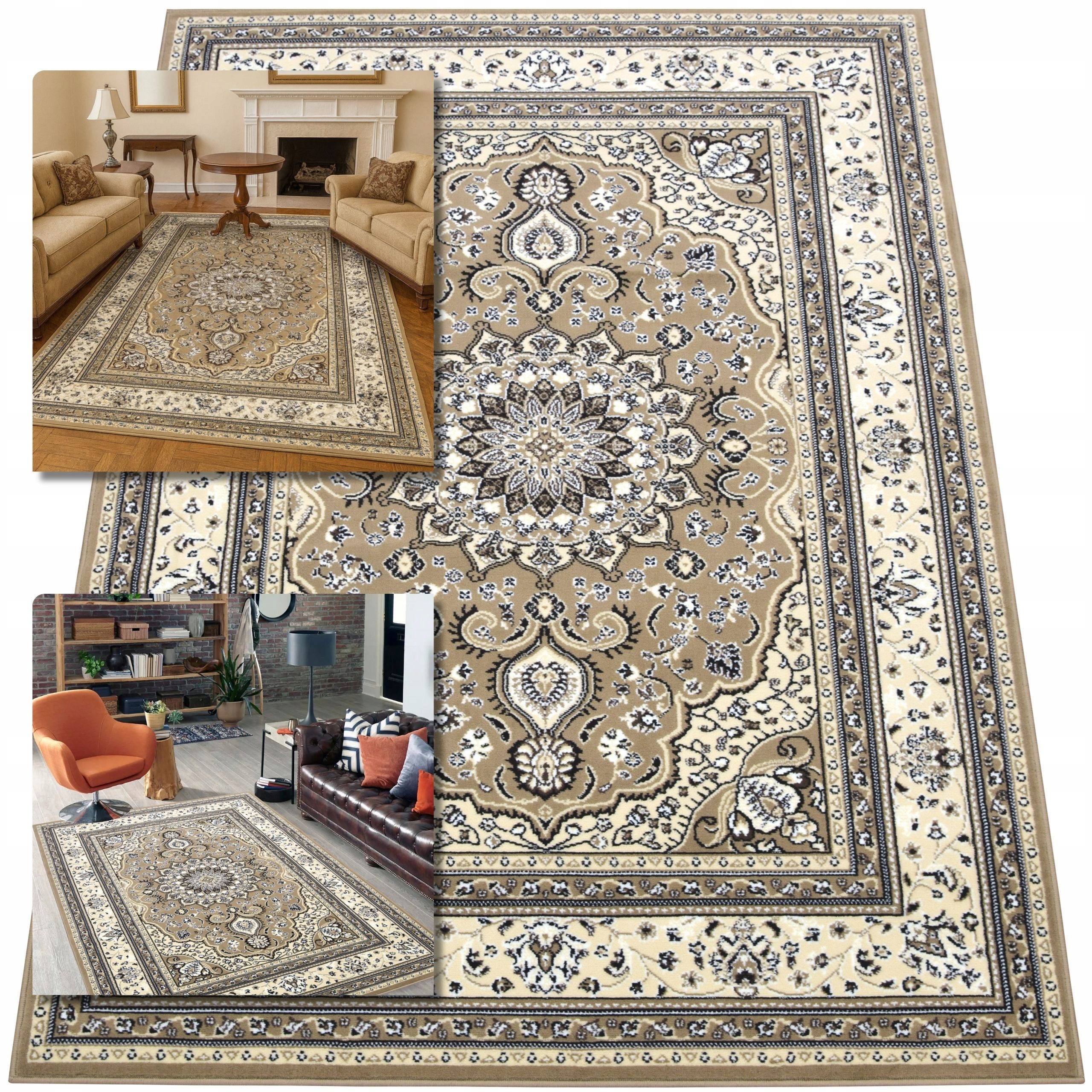 Koberec 250x350 Venezia Béžový Koberec Do Obývacího Pokoje Belgický Koberec Do Ložnice