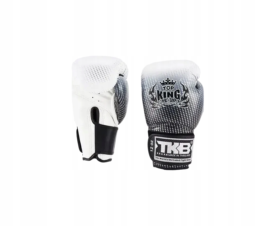 boxerské rukavice muay thai top king star 12OZ Stříbrné