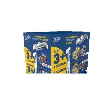 Levně 1x 4 kg E.wedel 3+1 chalva mix vanilka, kakao 4x20ks