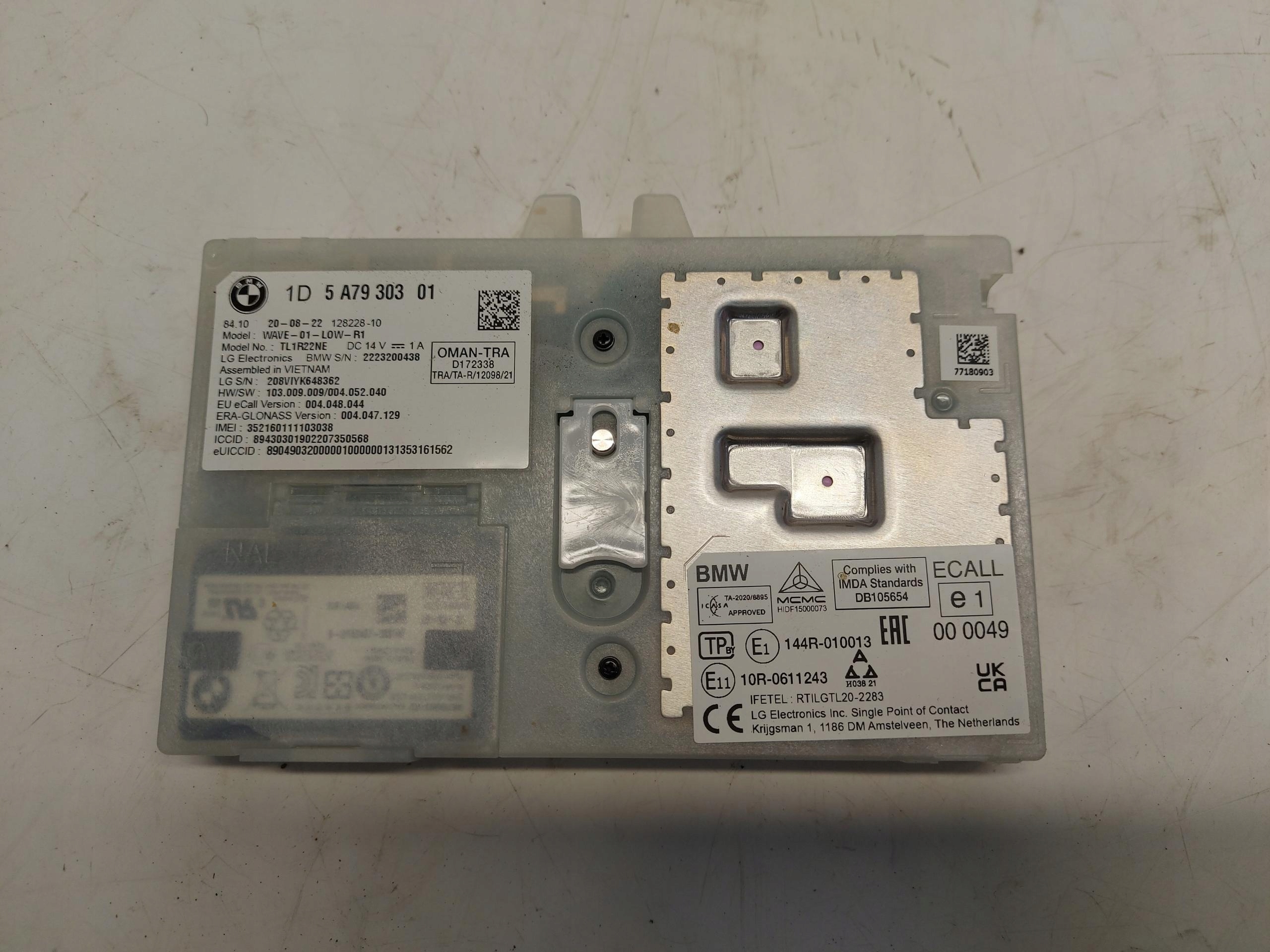 BMW U06 220d modul Bedienteil TELEMATIC 5A79303