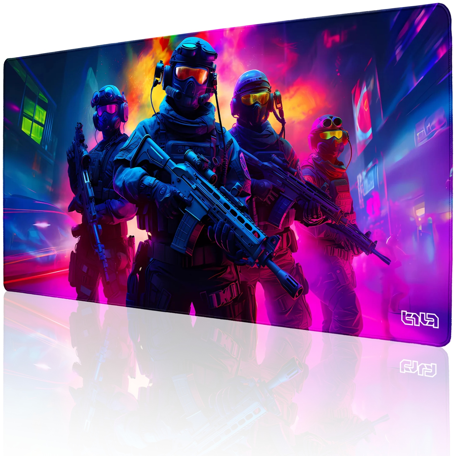 Podložka Pod Klávesnici Neon Squad 100x50 Tilt XL Dárek na psací stůl XXL