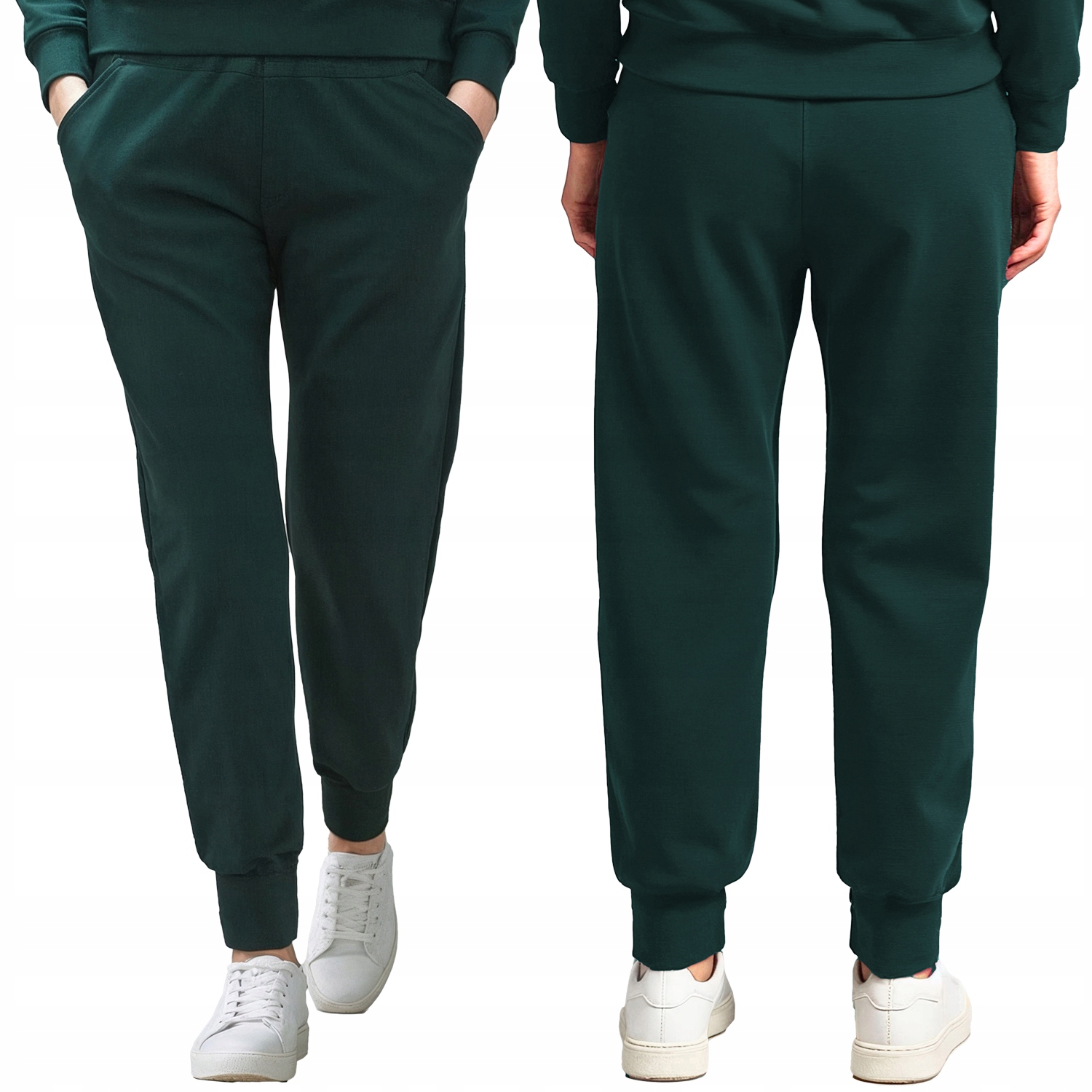 Dámské dlouhé bavlna tepláky Vivisence 9103 zelené velikosti XL