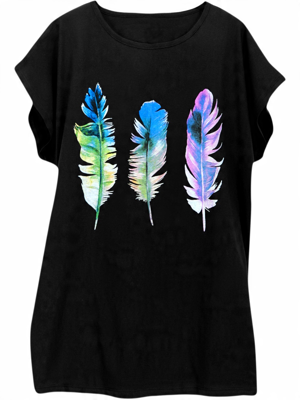 

Bluzka Tunka nadruk print wzór kolor 4XL 48