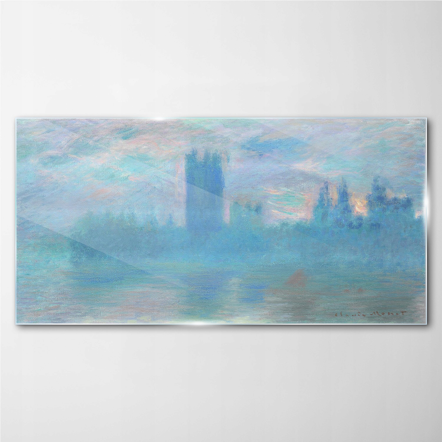 

Foto-obraz na szkle Domy parlamentu Monet 140x70
