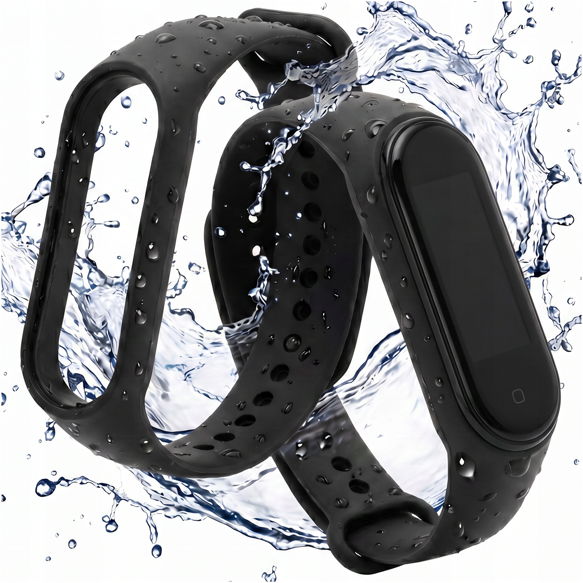 Opaska do Xiaomi Mi Band 5 Mi Band 6 Mi Band 7 Czarny Pasek Wybór Kolorów