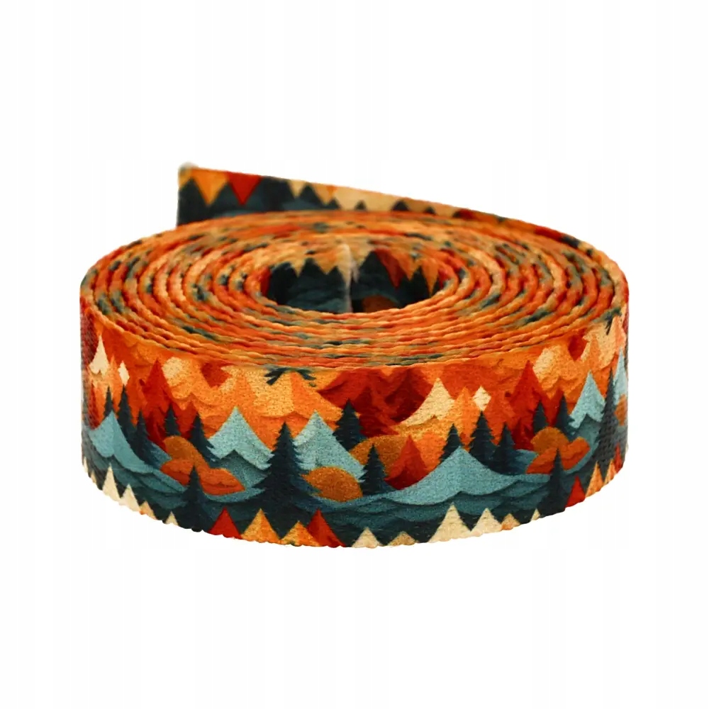 Popruh s potiskem Sublimace Sunset Mountains 48 m hladká 1,7 mm 25 mm