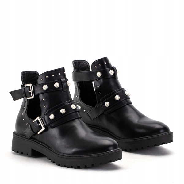 

Czarne Buty Zimowe Botki Nieocieplane Levitaro 37