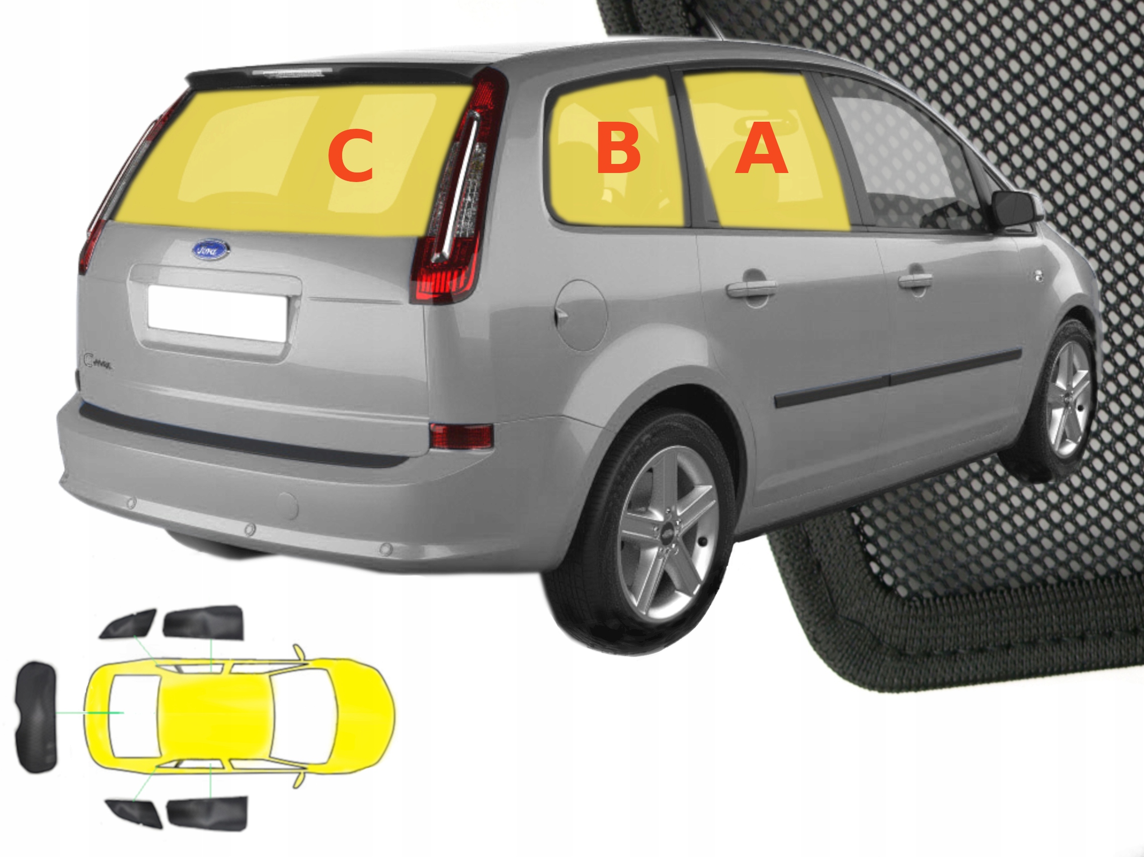 

Zasłonki przeciwsłoneczne do Ford Focus C-Max I 1
