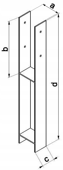 Betónový kotvový typ H- 10 cm Polupoba
