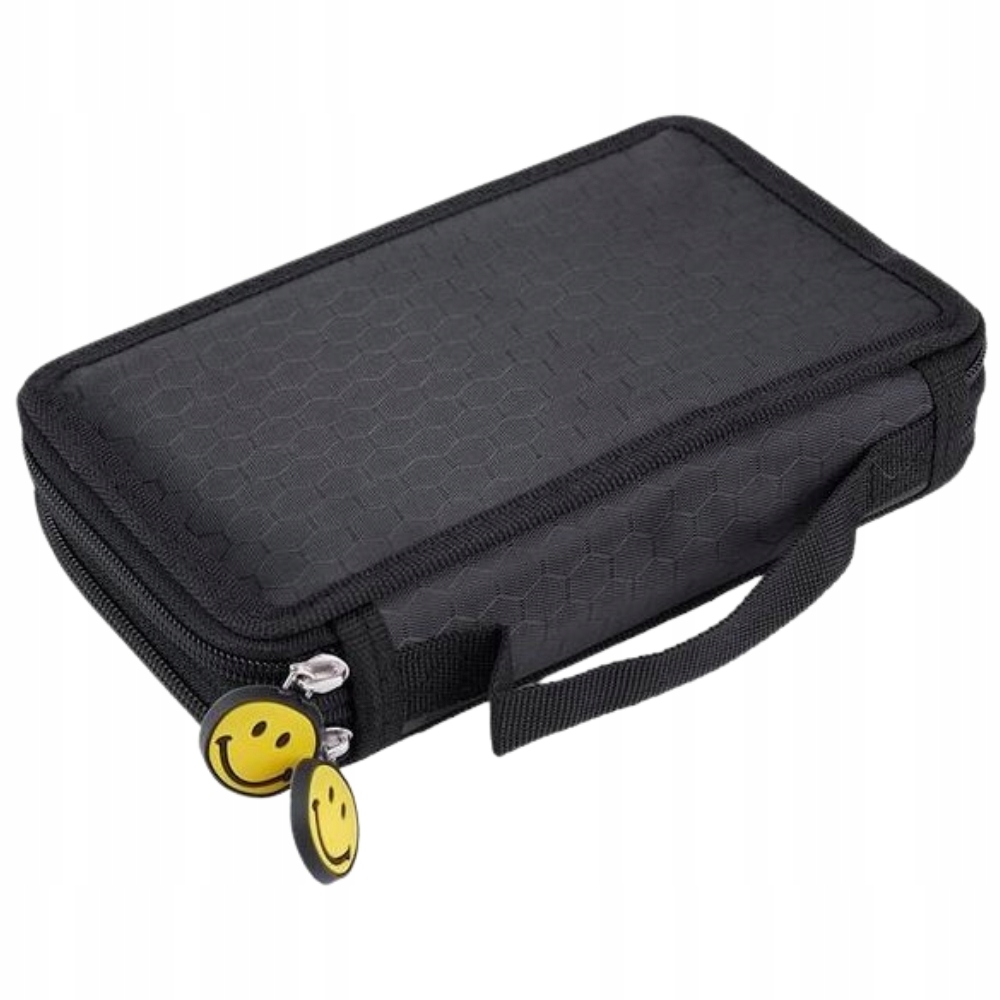 PIÓRNIK SZKOLNY ROZKŁADANY DWUKOMOROWY PRZYBORNIK ORGANIZER NA KREDKI EMOTY Dodatkowe informacje bez wyposażenia