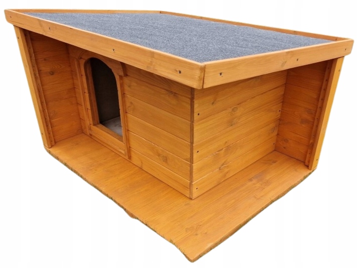 Levně Buda pro psa Budy XL 12 celá Zateplená Moderní, Terasa, zateplený domeček