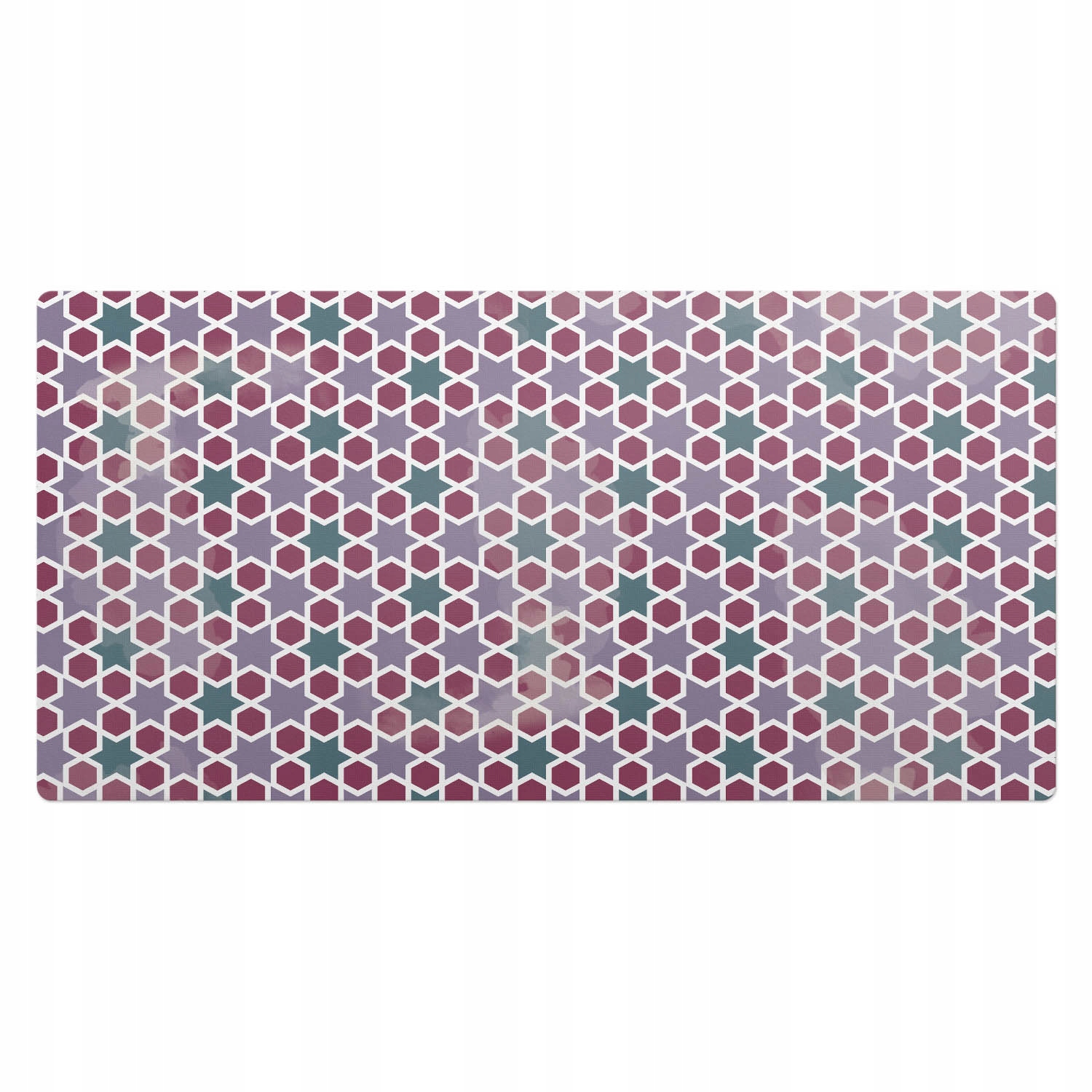 Herní podložka s potiskem na pracovní desce Kreativní tvary v geometrii 100x50 cm