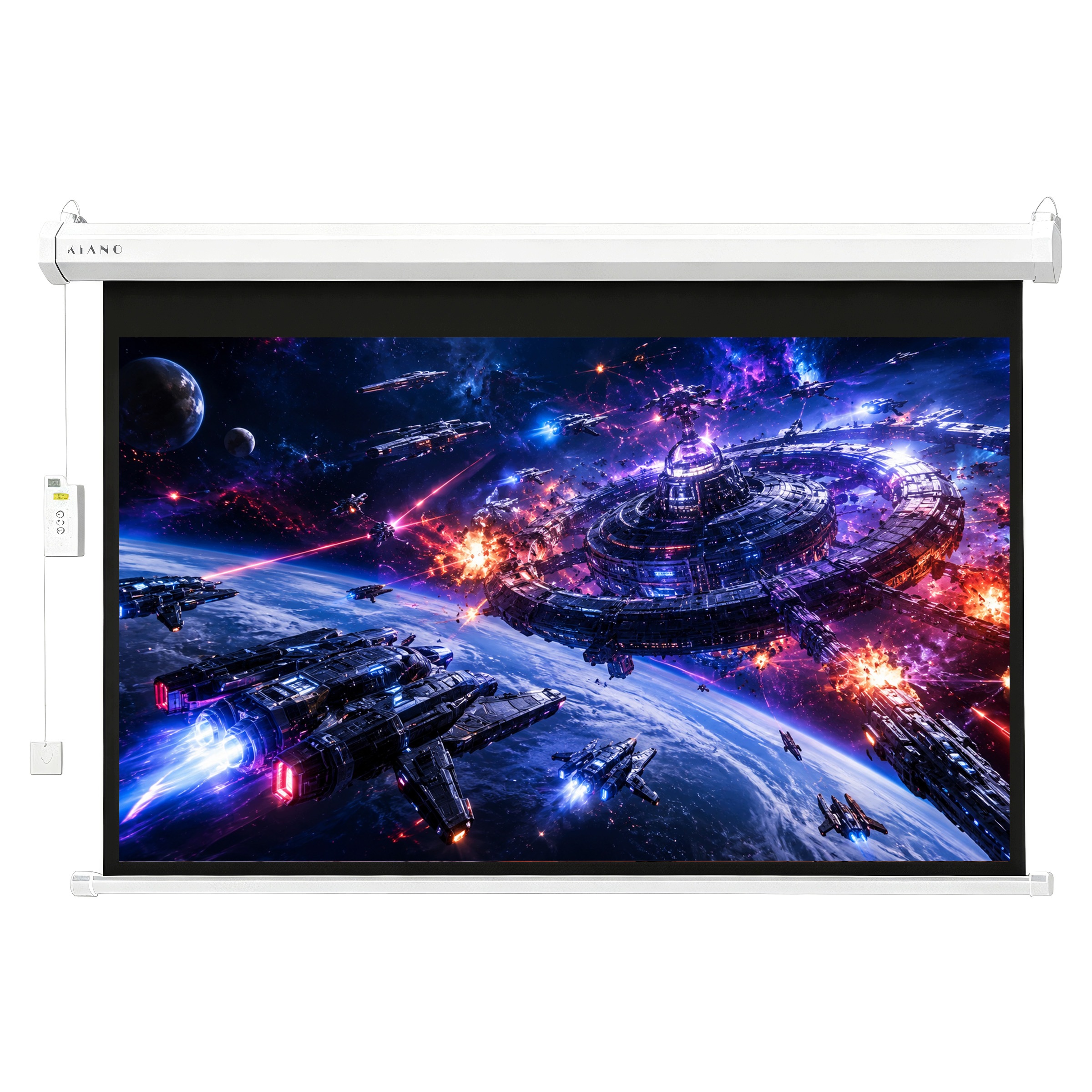 Kiano Projekčné plátno 120" nástenné/stropné Screen Electric Fg 16:9 diaľkové ovládanie