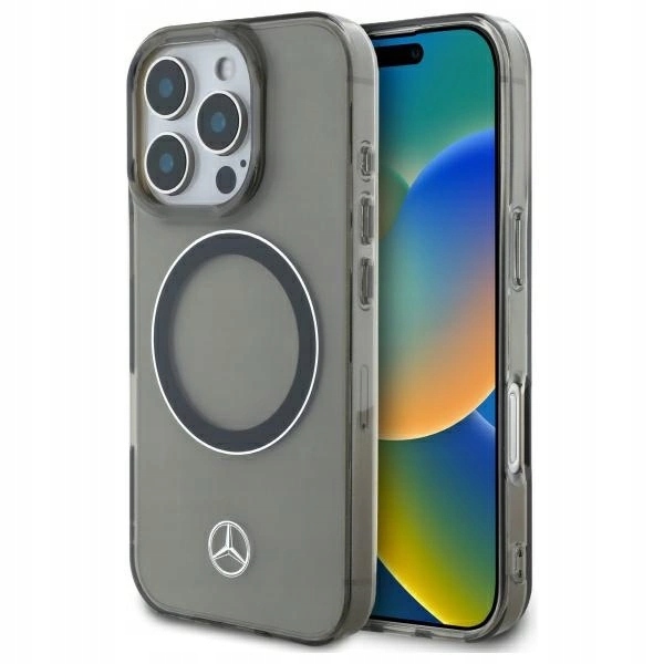 Mercedes Etui Hardcase Do Iphone 16 Pro Max Do Magsafe Silver Ring Ochronne