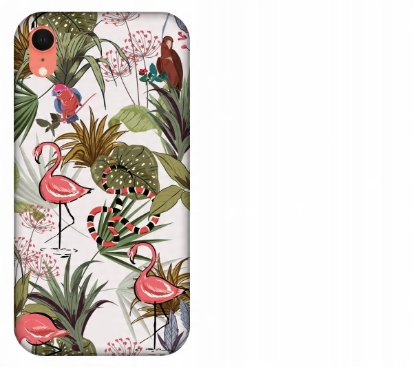 

Etui pokrowiec iPhone Xr Flaming tukan dzungla tro