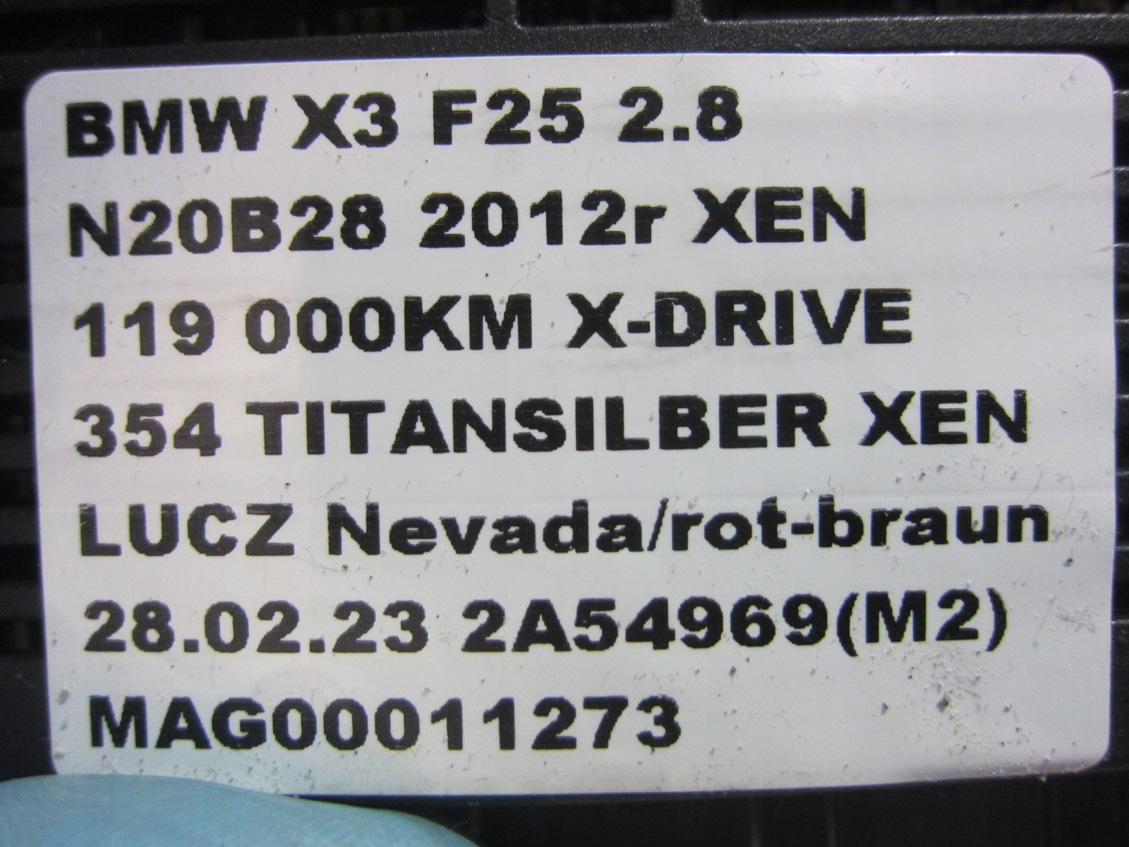 BMW X3 F25 модуль фары Ксенон 7316214