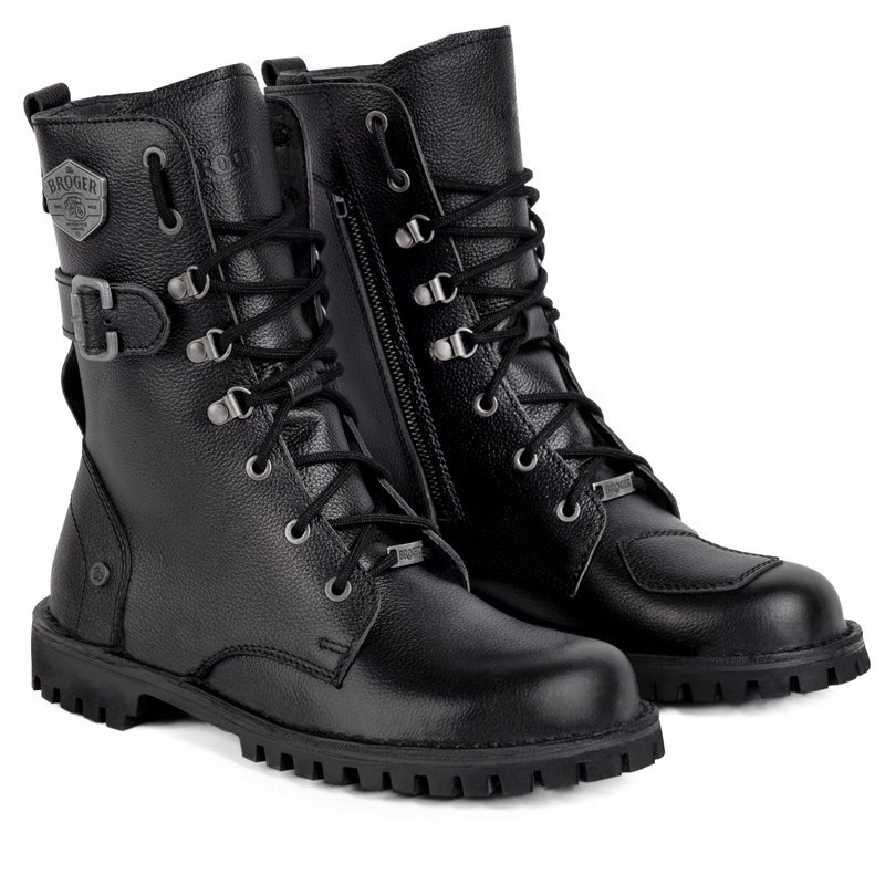 BUTY SKÓRZANE BROGER OHIO BLACK 48