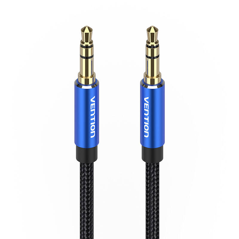 Kabel Audio Stereo 2 x Mini Jack 3.5 AUX Gold 50cm