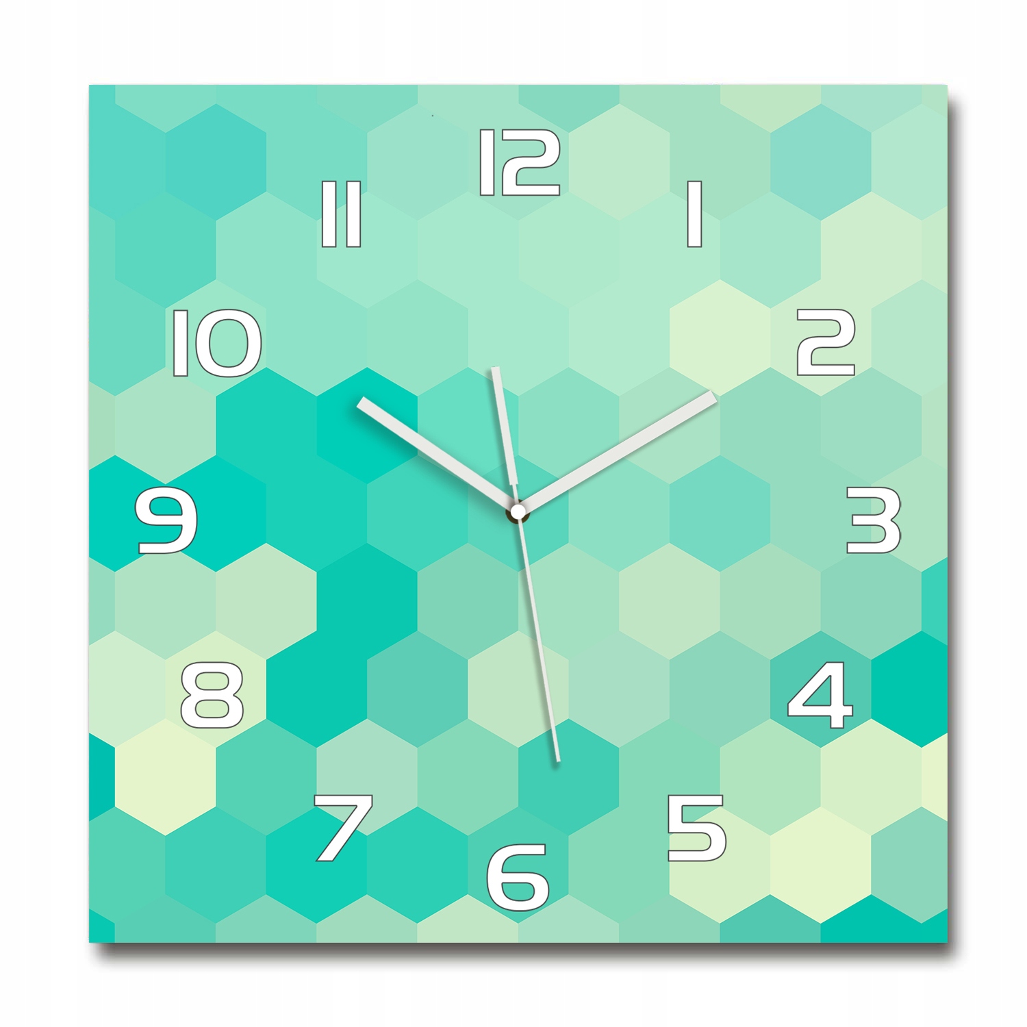 

Duży szklany zegar ścienny Geometryczne tło 60x60