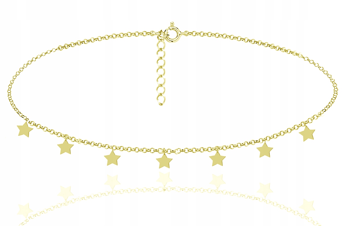 

Naszyjnik Gwiazdka Monetki Gwiazdki Pozłacany 925