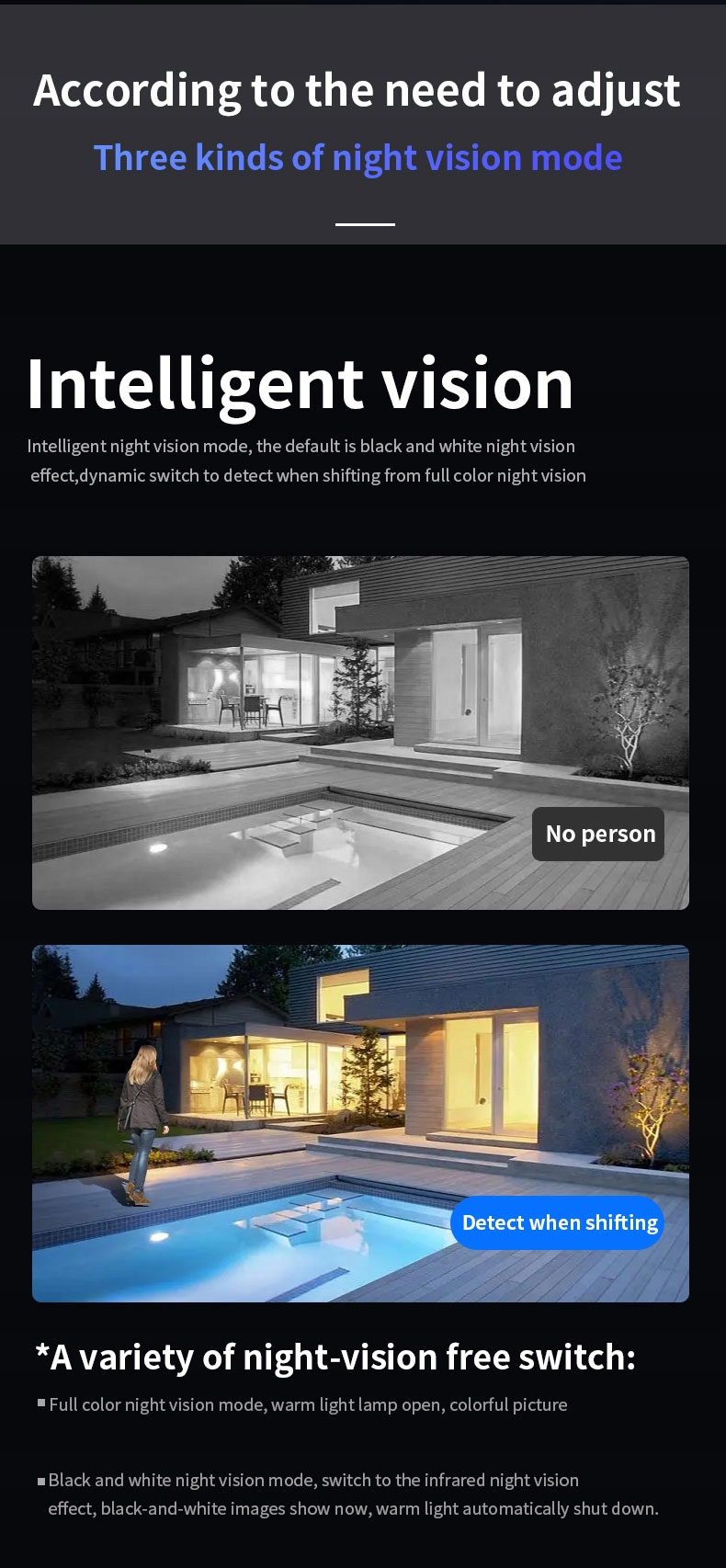 KAMERA OBROTOWA ZEWNĘTRZNA IP WIFI FULL HD TUYA Typ kamery kolorowa na podczerwień