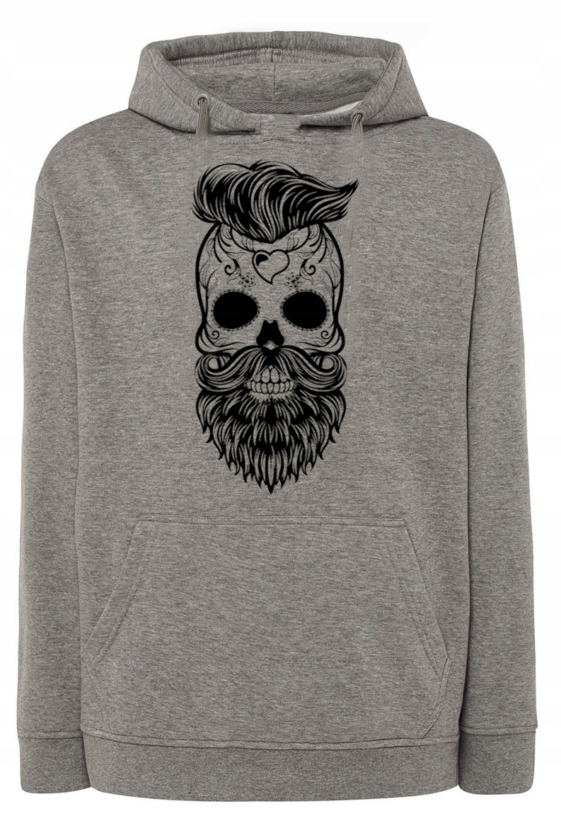 Pánská mikina s pěkným potiskem Lebka Brada vel. L