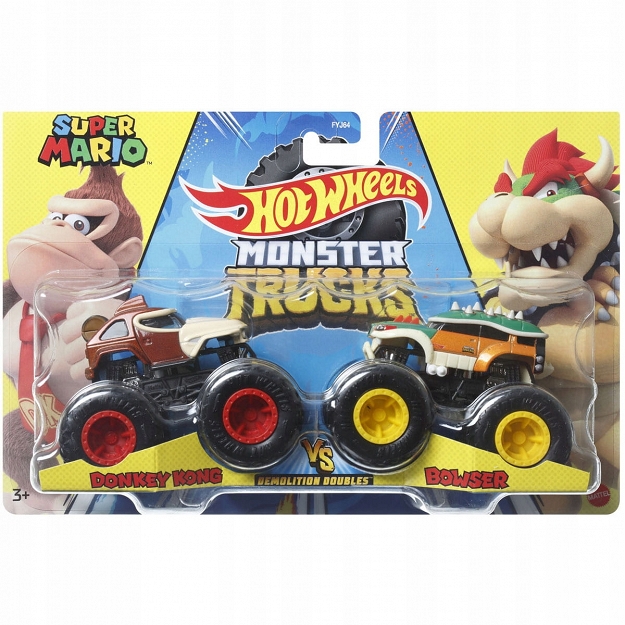 

Hot Wheels Monster Truck 2 auta Donkey Kong Bowser