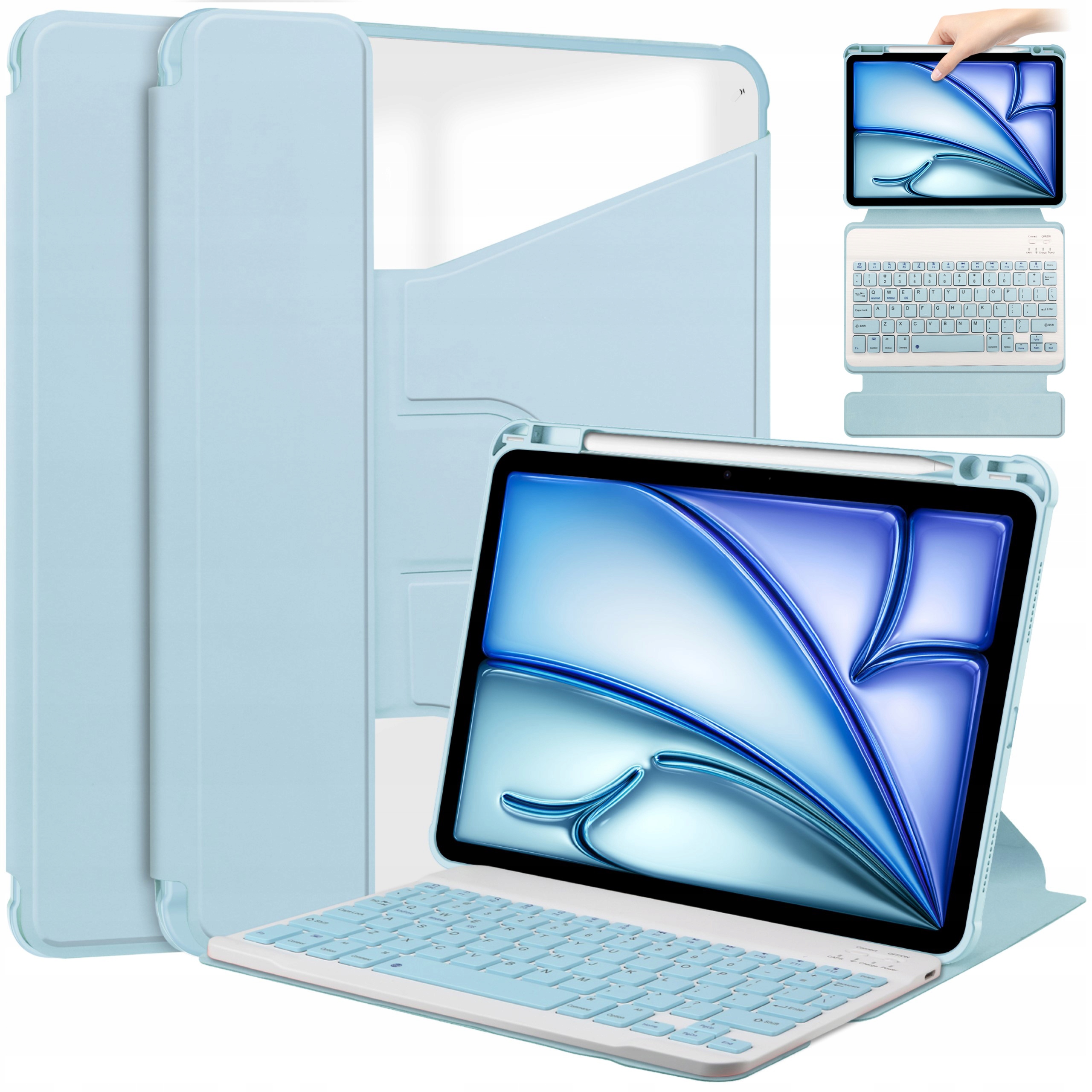 Pouzdro 360 s Bluetooth klávesnicí pro Apple iPad Air 11 M4 M3 M2 2026/ 25 x2