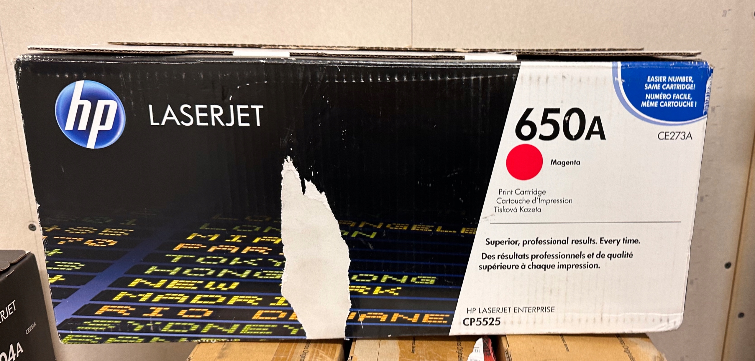 Toner Hp 650A Magenta CE273A Originálny Open Box pre Enterprise M750DN