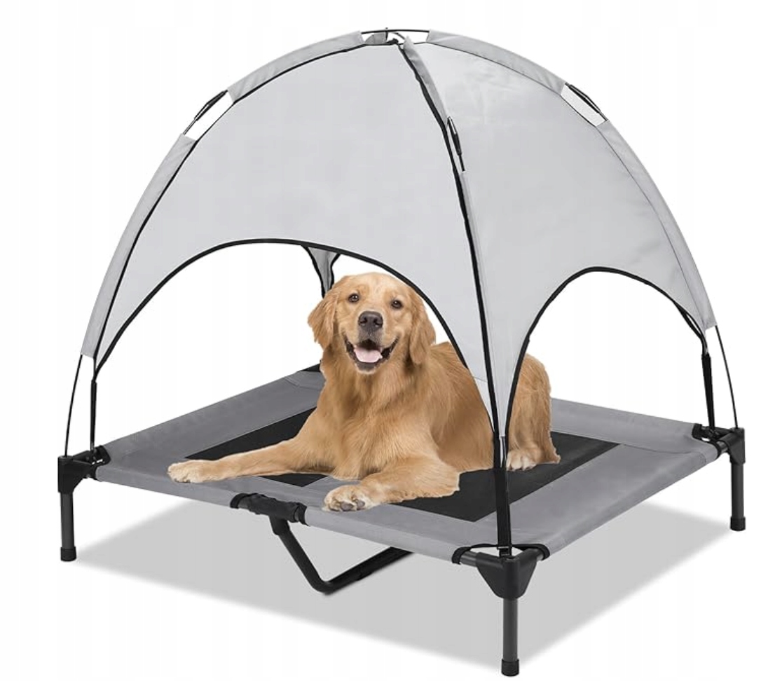 Levně Vyvýšené Pelíšek Pro Psa S Baldachýnem Venku I Do Domu