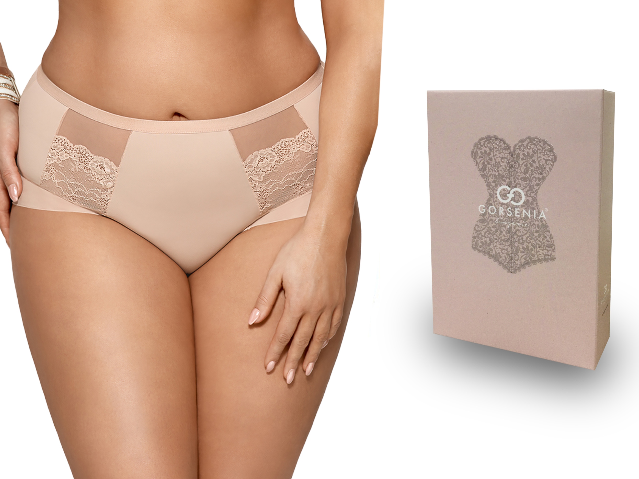 

Gorsenia pełne majtki figi K442 Luisse, beżowe L