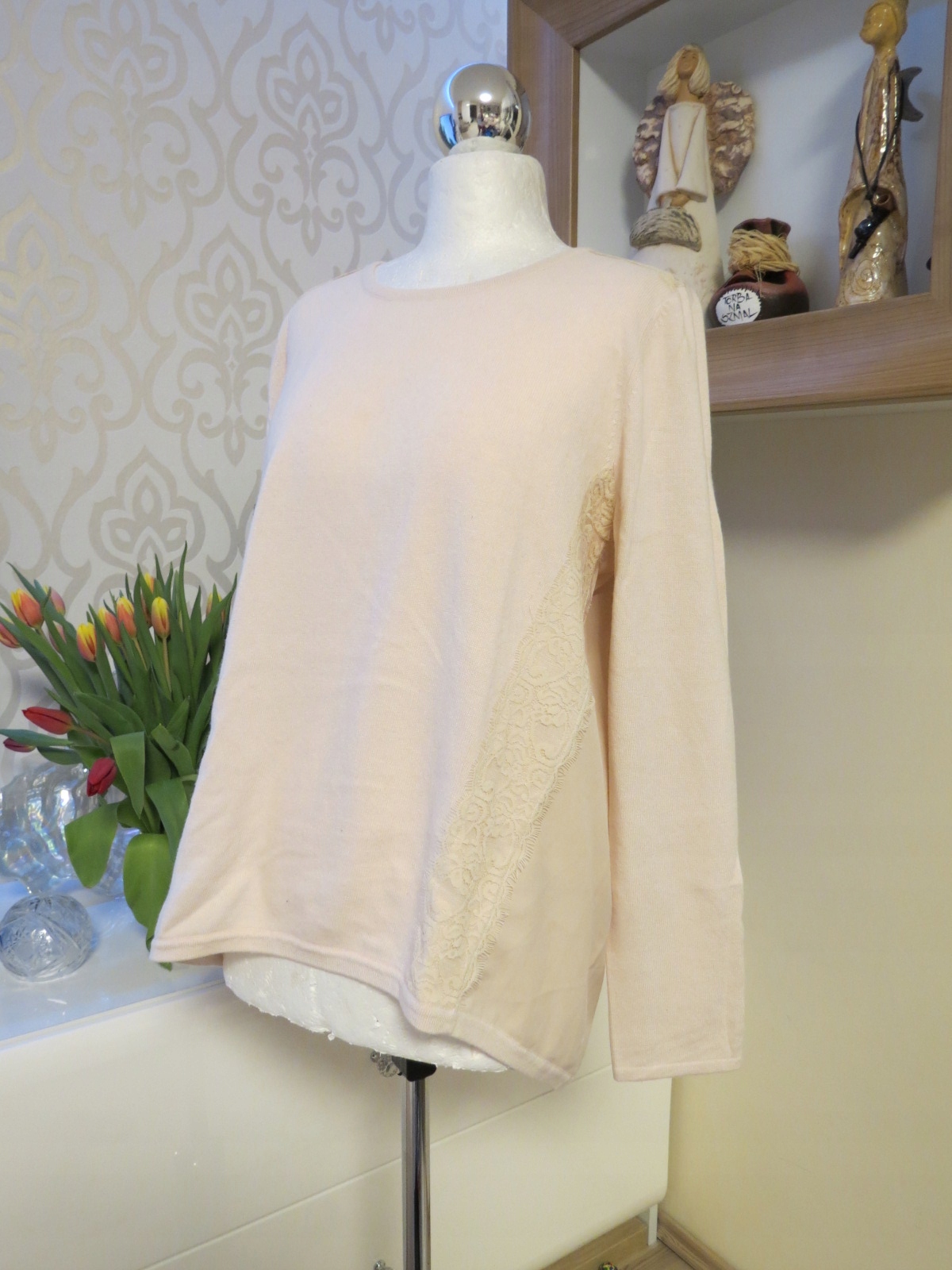 Coast bluzka koronka z domieszką wełny CO-XL-st