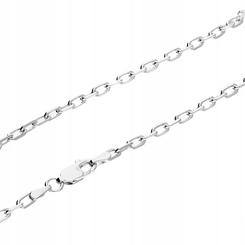 Stříbrný řetízek Anker rhodiovaný vzor ze stříbra 925, odolný, klasický, 8.26 g