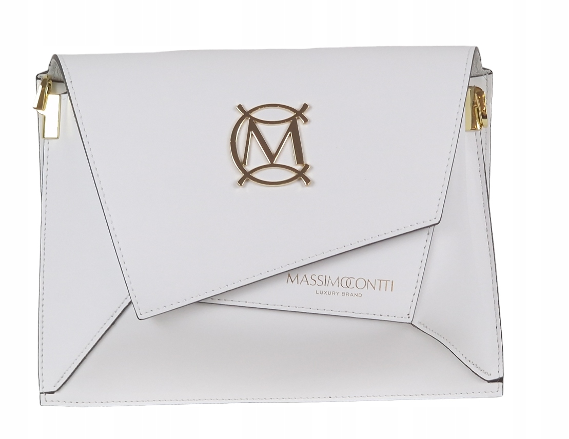 Massimo Contti kabelka přes rameno bílá přírodní kůže přes rameno