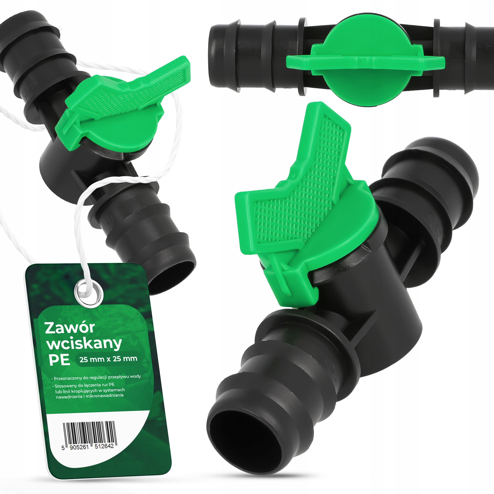 

Zawór do linii kroplującej 2x wtyk na wąż 25 mm