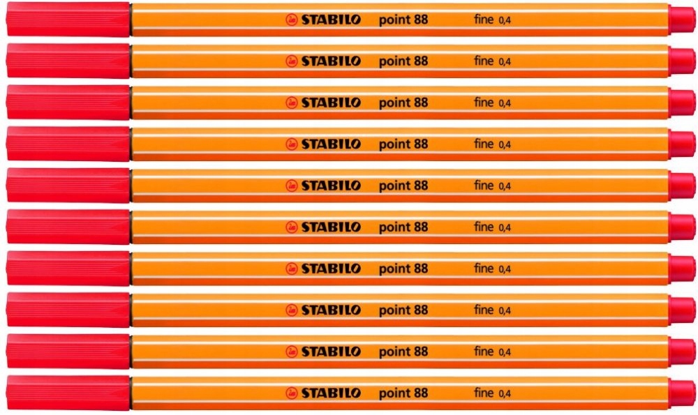 

Ciekopisy Stabilo Point 88 linia 0.4 Czerwony x10