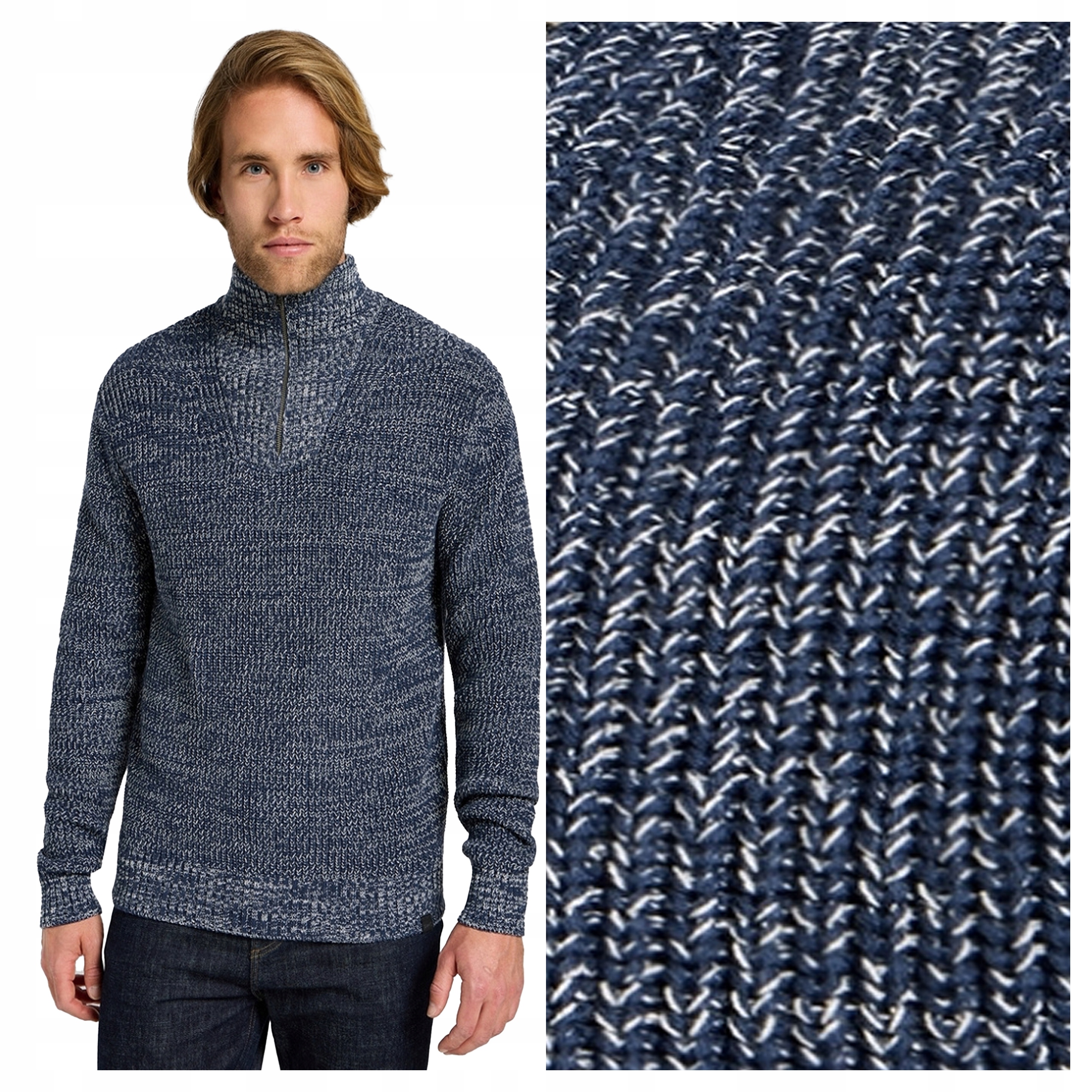 Lee Half Zip Knit M Pánský svetr