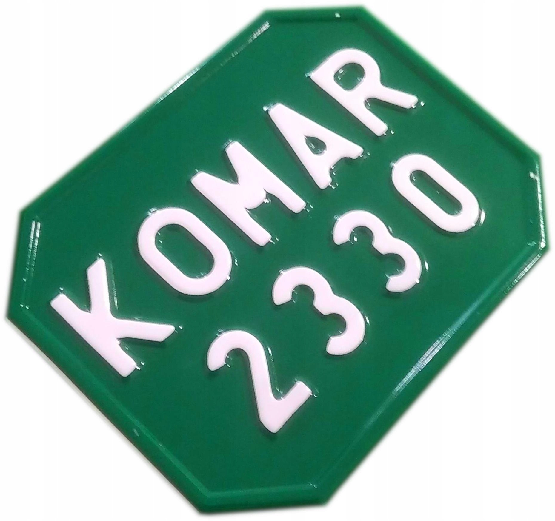 Stara zielona tablica motorower komar motorynka