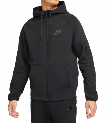 Mikina Nike Sportovní Pánská Černá Rozepínací s kapucí DD5284-010 vel. S