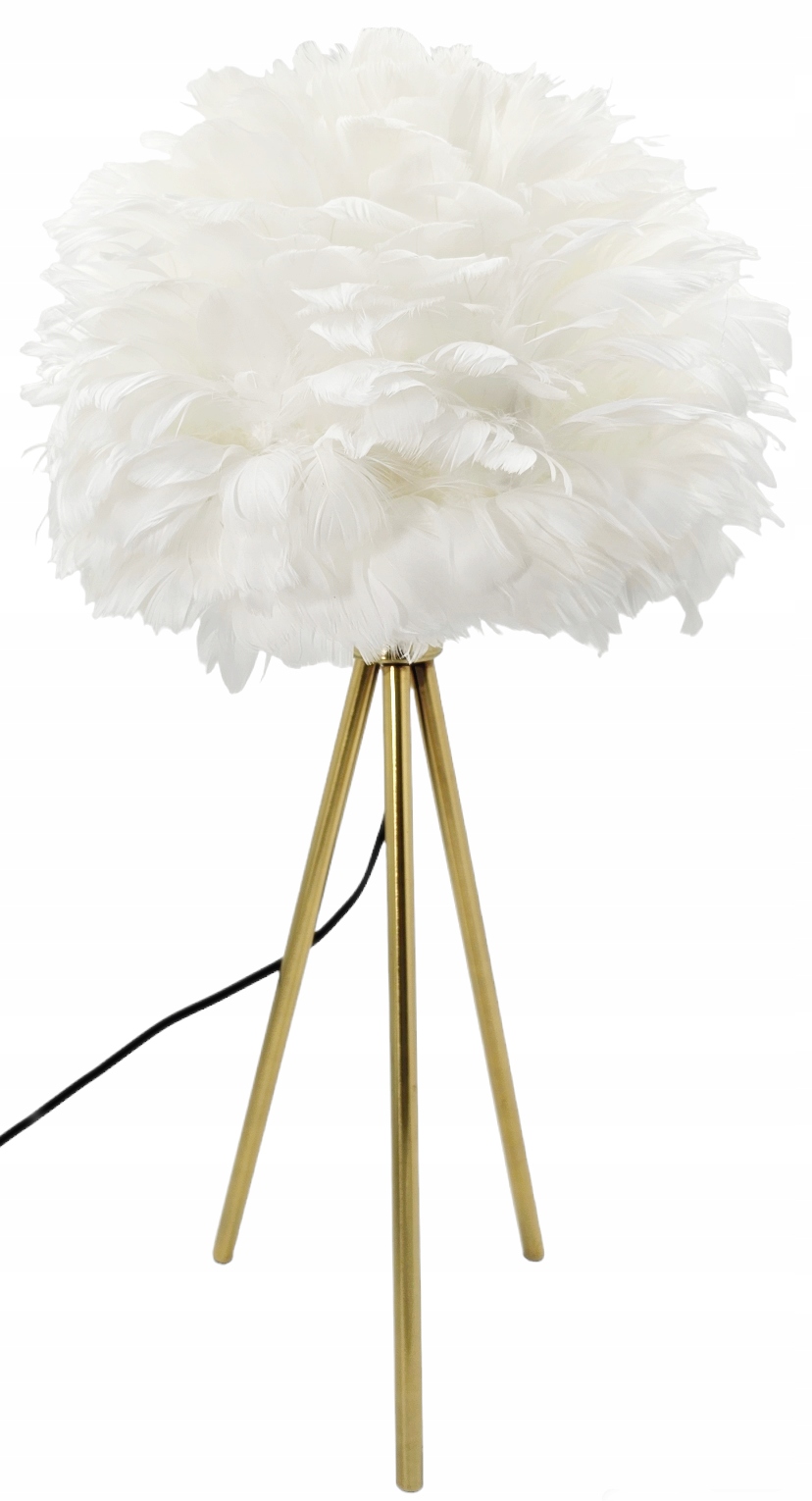 Lampička Stolová Nočná Lampa perie pierko 58 cm