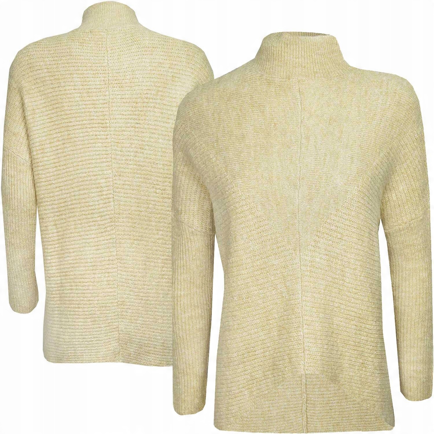 

George Asymetryczny Sweter Półgolf Camel L 40