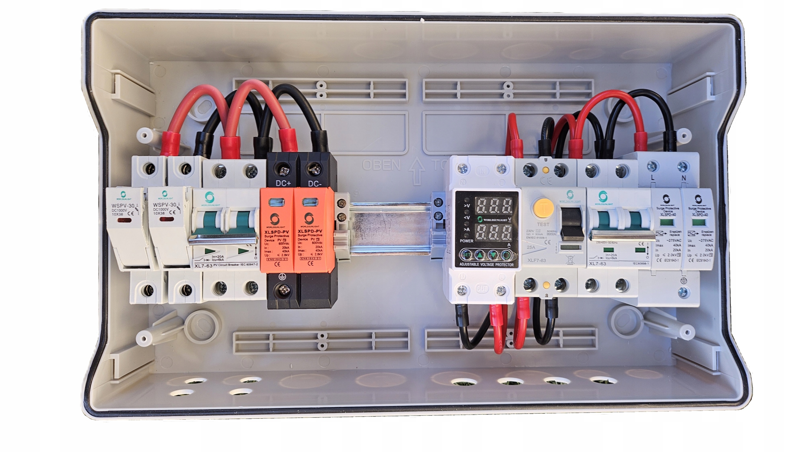 New Rozdzielnica Zasilania 18P IP65 Ac/dc Fotowoltaika 1 String Avp